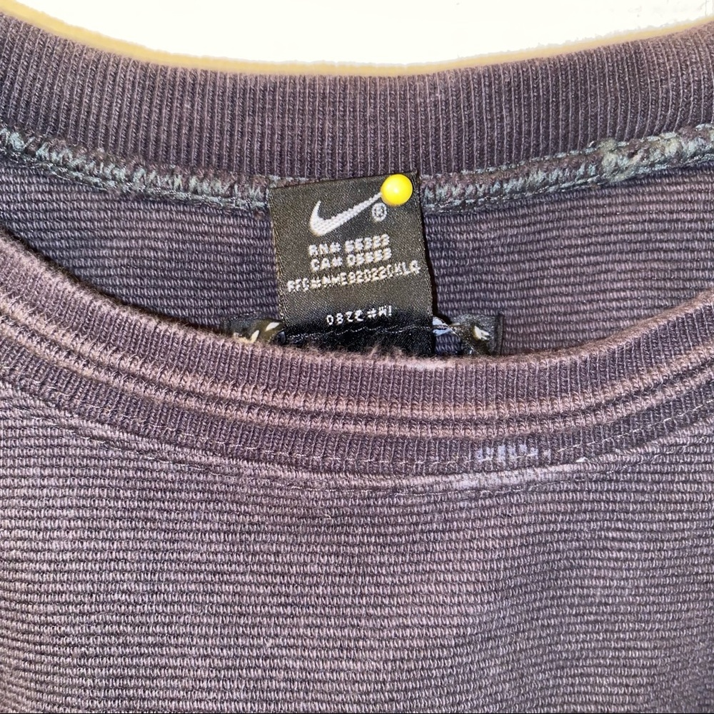 Vintage 90s Nike Golf Embroidered Pullover Thermal Sweatshirt Adult XL Black - Picture 10 of 10
